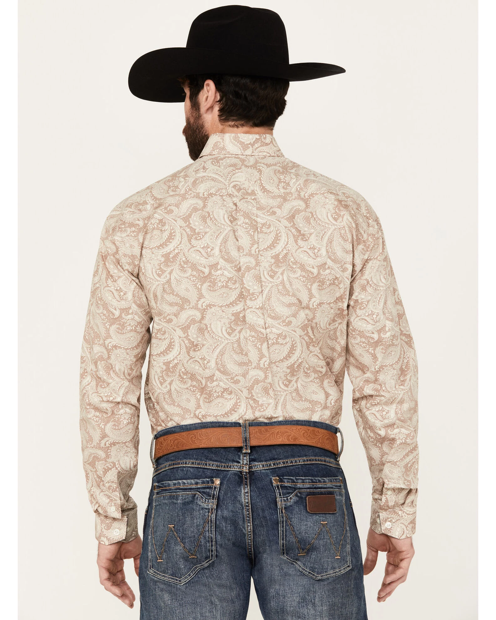 Stetson Men's Paisley Print Long Sleeve Button Down Western Shirt 6 Stetson Men's Paisley Print Long Sleeve Button Down Western Shirt - Image 4