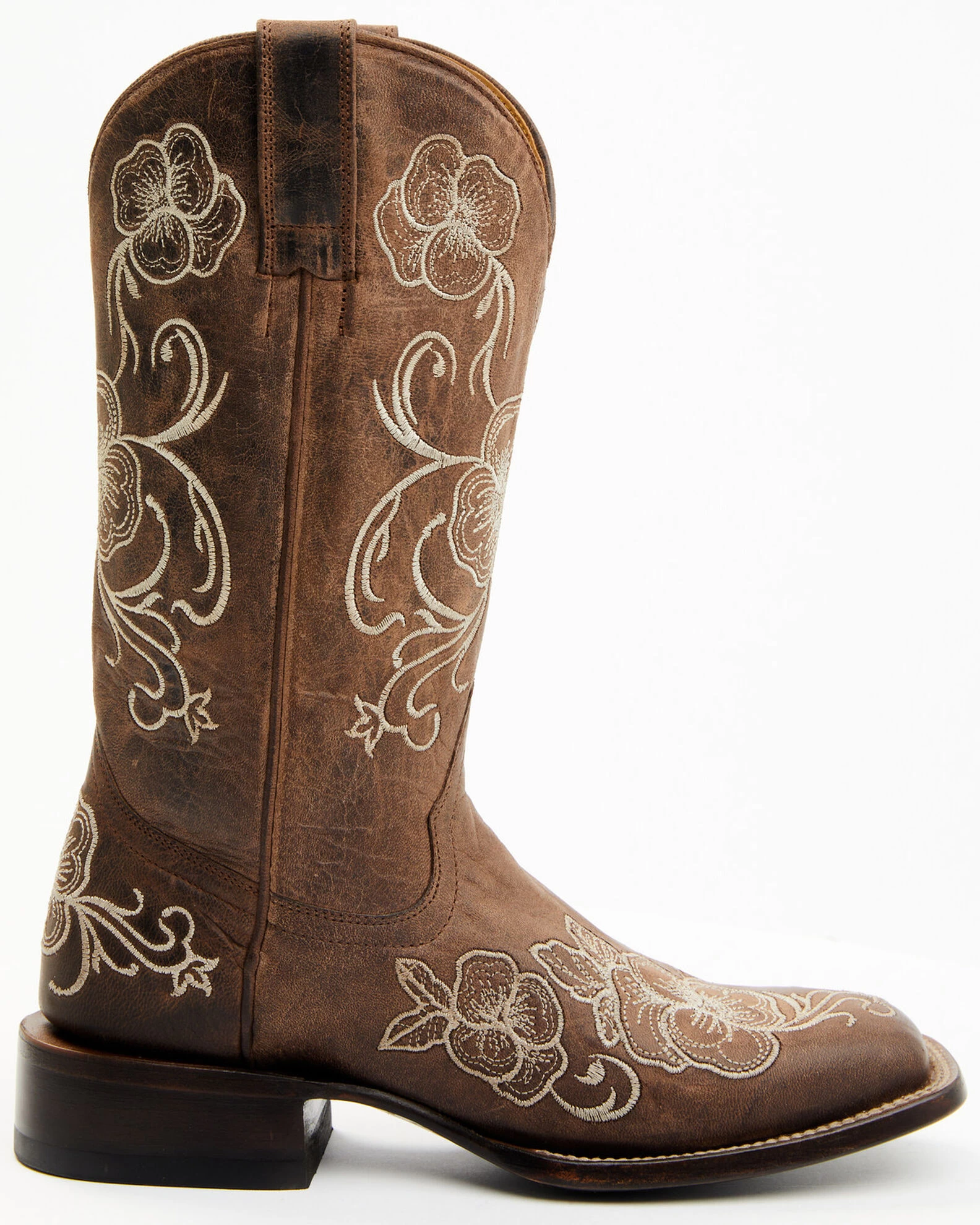 Shyanne Women's Lasy Western Boots - Broad Square Toe 4 Shyanne Women's Lasy Western Boots - Broad Square Toe - Image 2