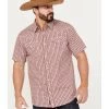 Moonshine Spirit Men's Stage Light Plaid Print Short Sleeve Western Pearl Snap Shirt -Western Fashion 2000385968 600 P1