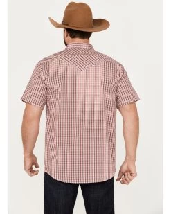 Moonshine Spirit Men's Stage Light Plaid Print Short Sleeve Western Pearl Snap Shirt -Western Fashion 2000385968 600 P4