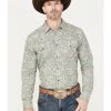 Gibson Trading Co. Men's Jackpot Paisley Print Long Sleeve Western Snap Shirt -Western Fashion 2000386077 100 P1