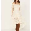 Shyanne Women's Off-Shoulder Tiered Lace Dress -Western Fashion 2000386675 110 P1