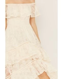 Shyanne Women's Off-Shoulder Tiered Lace Dress -Western Fashion 2000386675 110 P3