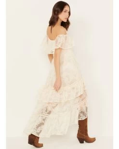 Shyanne Women's Off-Shoulder Tiered Lace Dress -Western Fashion 2000386675 110 P4