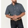 Cinch Men's Mini Square Geo Print Short Sleeve Button-Down Western Shirt 1 Cinch Men's Mini Square Geo Print Short Sleeve Button-Down Western Shirt -Western Fashion 2000386924 410 P1