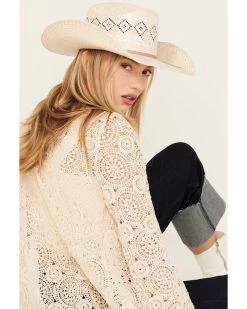 Miss Me Women's Crochet Long Sleeve Duster -Western Fashion 2000387332 110 P3
