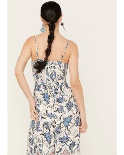 Angie Women's Knot Front Border Maxi Dress 9 Angie Women's Knot Front Border Maxi Dress -Western Fashion 2000387370 400 P4