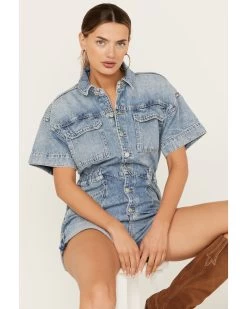 Free People Women's Marci Denim Shortall