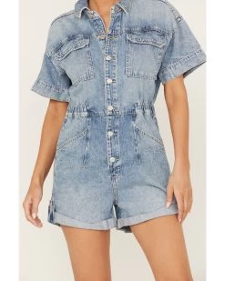 Free People Women's Marci Denim Shortall -Western Fashion 2000388004 414 P3