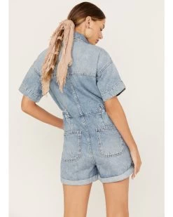 Free People Women's Marci Denim Shortall -Western Fashion 2000388004 414 P4