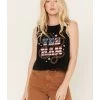 White Crow Women's Yeehaw Americana Cropped Graphic Tank -Western Fashion 2000388269 001 P1