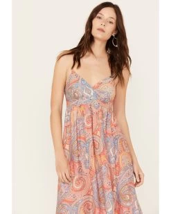 Molly Bracken Women's Isabelle Paisley Print Sleeveless Maxi Dress -Western Fashion 2000388357 900 P2