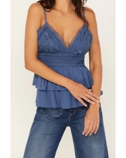 Tempted Women's Crochet Tiered Crop Cami -Western Fashion 2000388370 400 P3