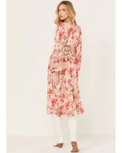 Flying Tomato Women's Floral Print Long Sleeve Midi Dress -Western Fashion 2000388710 650 P4