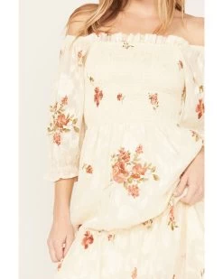 Wild Moss Women's Jacquard Smocked Front Dress -Western Fashion 2000389057 103 P3