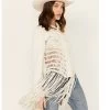 Wonderwest Women's Macrame Back Long Sleeve Snap Shirt -Western Fashion 2000389174 100 P1