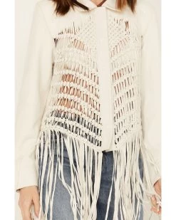 Wonderwest Women's Macrame Back Long Sleeve Snap Shirt 8 Wonderwest Women's Macrame Back Long Sleeve Snap Shirt -Western Fashion 2000389174 100 P3