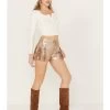 Wonderwest Women's Foiled Suede Shorts -Western Fashion 2000389177 200 P1