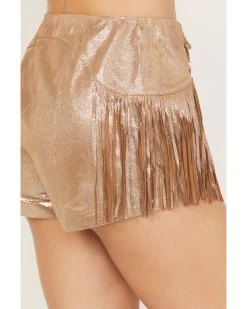 Wonderwest Women's Foiled Suede Shorts 9 Wonderwest Women's Foiled Suede Shorts -Western Fashion 2000389177 200 P4