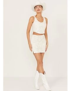 Wonderwest Women's Soutache Mini Skirt