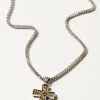 M & F Western Men's Twister Antique Cross Necklace -Western Fashion 2000389478 040 P1
