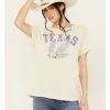 Free People Women's Texas State Flower Short Sleeve Graphic Tee -Western Fashion 2000390359 251 P1