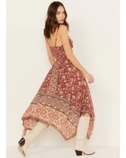 Angie Women's Floral Border Print Dress -Western Fashion 2000391055 220 P4