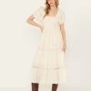 Band Of The Free Women's Crochet Trim Front Maxi Dress -Western Fashion 2000392070 103 P1