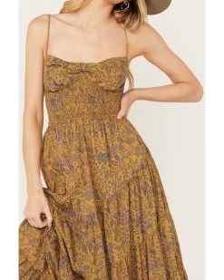 Free People Women's Sundrenched Floral Print Sleeveless Maxi Dress -Western Fashion 2000392163 341 P3