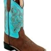 Old West Girls' Embroidered Western Boots - Broad Square Toe -Western Fashion 2000396117 442 P1
