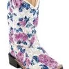 Old West Toddler Girls' Flower Girl Western Boots - Broad Square Toe -Western Fashion 2000396137 900 P1