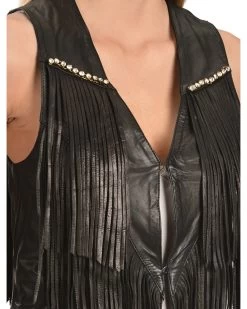 Kobler Leather Women's Yucaipa Fringe & Rhinestone Leather Vest 12 Kobler Leather Women's Yucaipa Fringe & Rhinestone Leather Vest -Western Fashion 225J37 89 D3