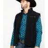 Cinch Men's Solid Bonded Softshell Zip Vest -Western Fashion 268878 89 P1