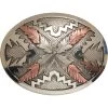 AndWest Vintage "Saguaro" Navajo Feathers Buckle -Western Fashion 290B38 SA P1