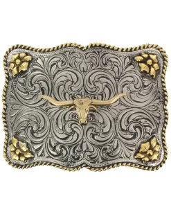Cody James Men's Interchangeable Longhorn Belt Buckle