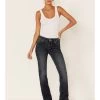 Wrangler Women's Dark Wash Bootcut Jeans 2 Wrangler Women's Dark Wash Bootcut Jeans -Western Fashion 350D13 FZ P1